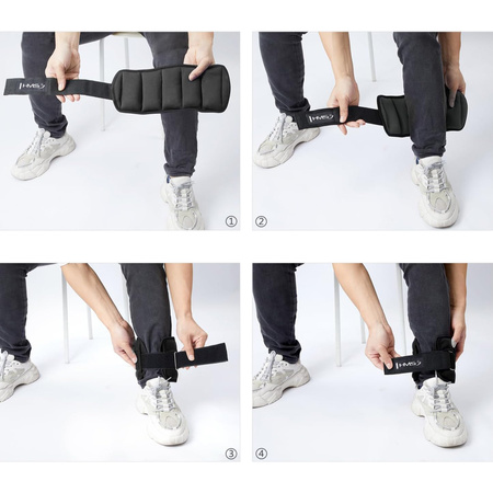 Obciążniki na ręce i nogi HMS ONK02 2 x 1 kg