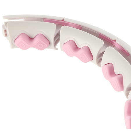 Hula hop z wypustkami, obciążnikiem i licznikiem HMS HHW06 różowy