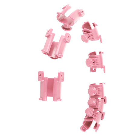 Hula hop z wypustkami, obciążnikiem i pasem HMS HHW01 pink