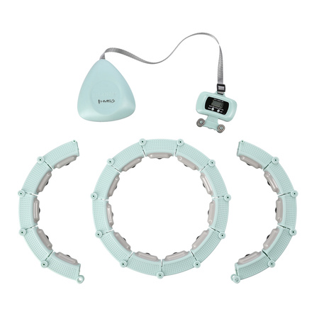 Hula hop magnetyczny z licznikiem i pasem HMS HHM14 green