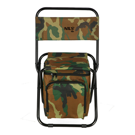 Krzesło turystyczne składane wędkarskie NILS CAMP NC3012 moro