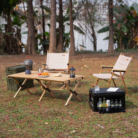 Składana skrzynia kempingowa z funkcją stołu 2w1 NILS CAMP NCB4006 50L