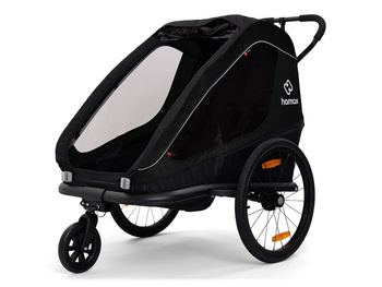 Przyczepka rowerowa Hamax Traveller Twin zielono-szara