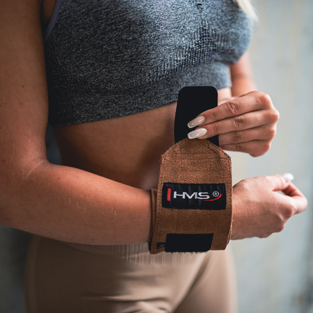 Usztywniacz ściągacz na nadgarstki HMS ONX04 skórzane