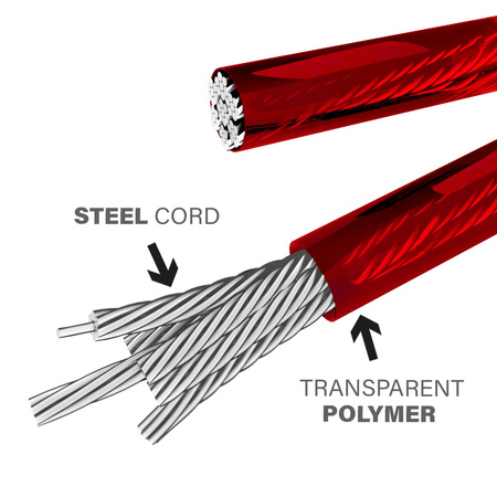 Skakanka szybka HMS PREMIUM SK60 czarna / czerwona