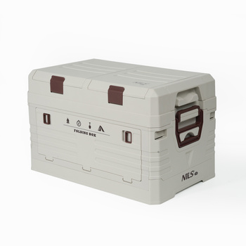 Składana skrzynia kempingowa z pokrywą NILS CAMP NCB4003 50L