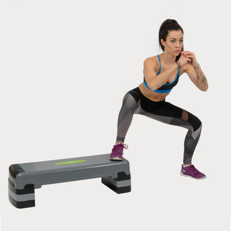 Step do aerobiku HMS AS005 szaro - czarny