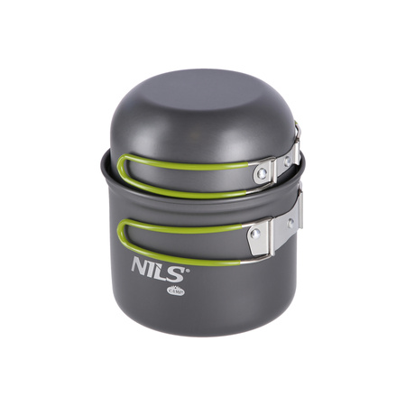 Zestaw naczyń turystycznych XL NILS CAMP NC1767 szary
