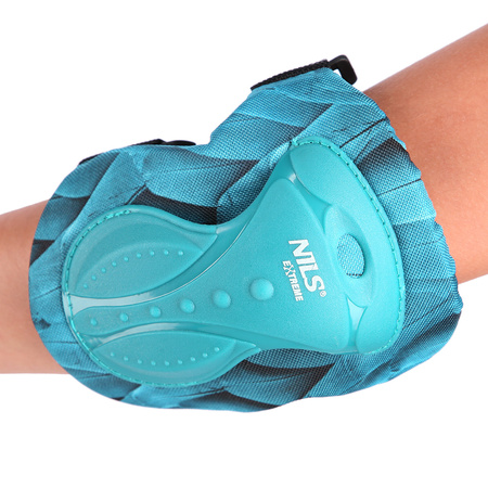 Ochraniacze na rolki, deskorolkę, hulajnogę NILS EXTREME H727 zielone