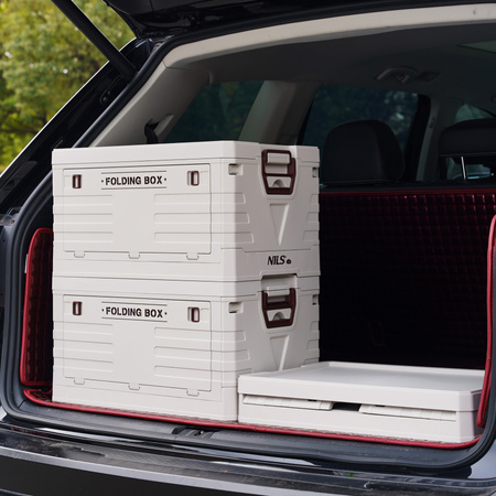 Składana skrzynia kempingowa z pokrywą NILS CAMP NCB4004 50L