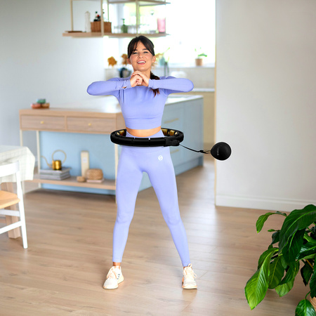 Hula hop z licznikiem HMS HHM13 NEW czarny / złoty