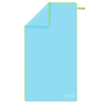 Ręcznik z mikrofibry NILS NCR12 180 x 100 cm jasnoniebieski