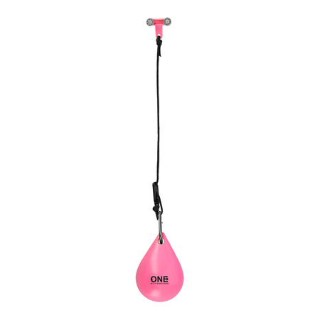 Hula hop z wypustkami, obciążnikiem i pasem ONE FITNESS OHA02 pink