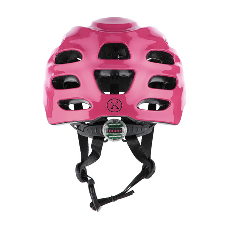 Kask rowerowy dziecięcy NILS EXTREME MTW01 Led różowy