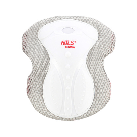 Ochraniacze na rolki, deskorolkę, hulajnogę NILS EXTREME H8334 białe