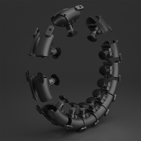 Hula hop z wypustkami i obciążnikiem HMS HHW01 czarny