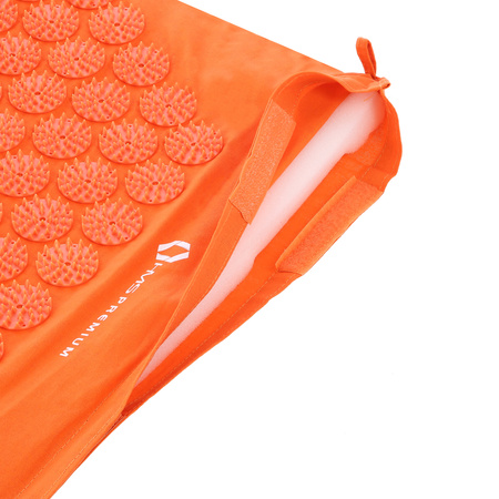 Zestaw mata do akupresury HMS PREMIUM AKM03 pomarańczowy