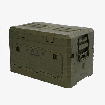 Składana skrzynia kempingowa z pokrywą NILS CAMP NCB4003 50L zielona