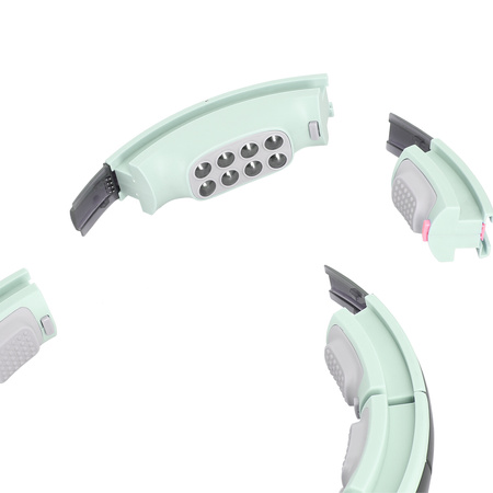 Hula hop z magnesami, obciążnikiem i licznikiem HMS HHM13 zielony