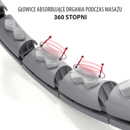 Hula hop z wypustkami, obciążnikiem i licznikiem HMS HHW06 czarny