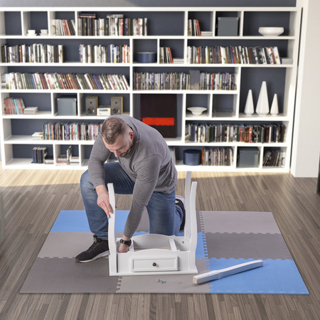 Mata puzzle ONE FITNESS MP10 MULTIPACK 10 mm niebiesko - szara