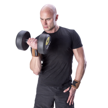 Usztywniacz ściągacz na nadgarstki HMS ONX04 skórzane