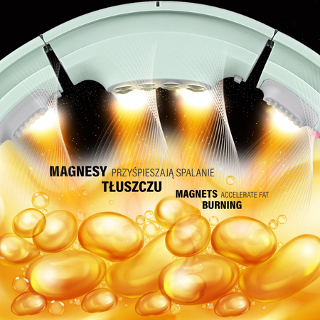 Hula hop magnetyczny z licznikiem i pasem HMS HHM13 green