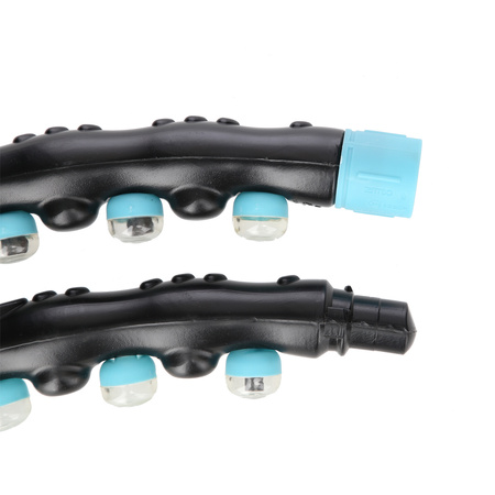 Hula hop masujący z magnesami HMS HHP006 98cm czarny / niebieski