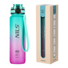 Butelka tritanowa NILS CAMP NCD04 950 ml zielono - różowa