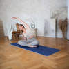 Mata do ćwieczeń i jogi TPE HMS YM10 ciemnoniebieska