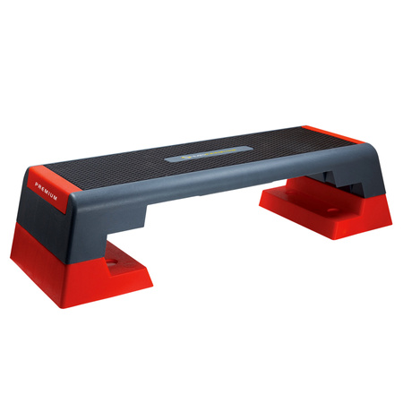 Step do aerobiku HMS PREMIUM AS007 czarno - czerwony