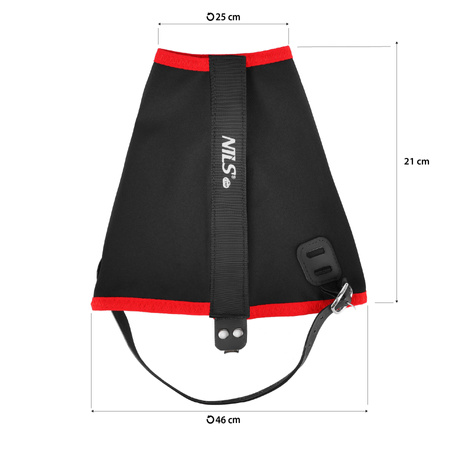 Stuptuty biegowe NILS CAMP NC17113 czarno - czerwone