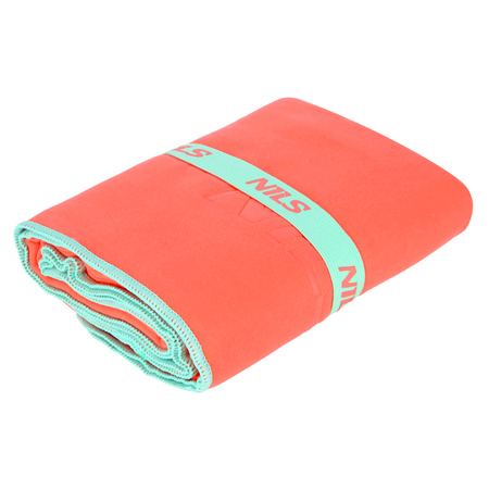 Ręcznik z mikrofibry szybkoschnący NILS NCR11 140x70 koralowy