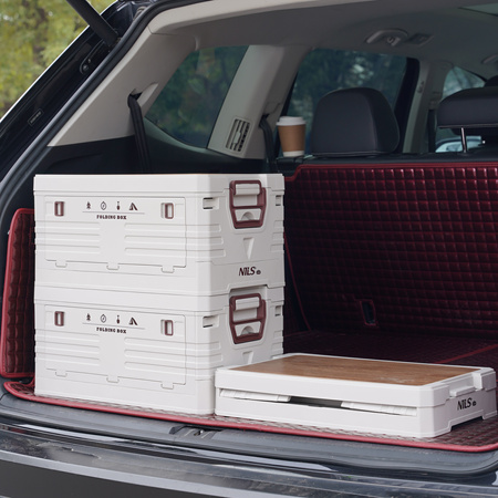 Składana skrzynia kempingowa z funkcją stołu NILS CAMP NCB4002 32L zielona 