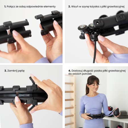 Hula hop z wypustkami i obciążnikiem HMS HHW01 czarny