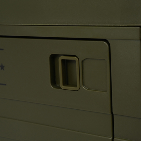 Składana skrzynia kempingowa z pokrywą NILS CAMP NCB4004 50L zielona