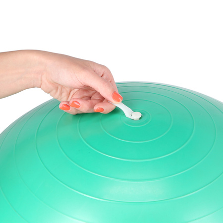 Piłka gimnastyczna HMS YB01 65 cm śliwkowa