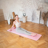 Mata do ćwieczeń i jogi TPE HMS YM10 jasnoróżowa