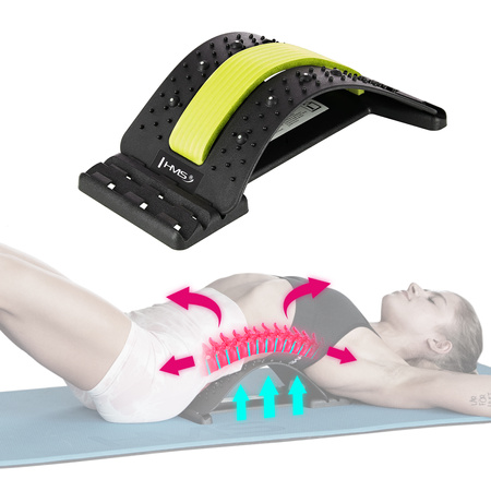 Przyrząd do rozciągania pleców z magnesami HMS PRP02 zielony