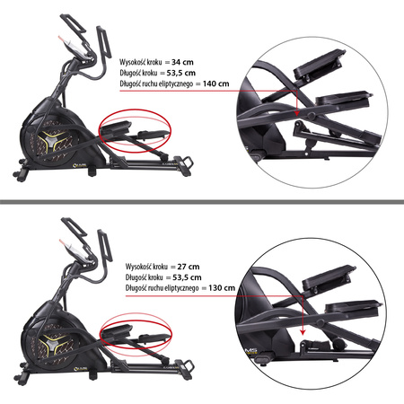 Trenażer eliptyczny HMS PREMIUM H1802 elektromagnetyczny
