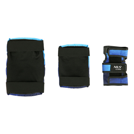 Ochraniacze na rolki, deskorolkę, hulajnogę NILS EXTREME H734 niebieskie